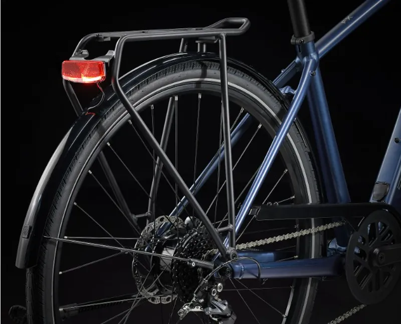 Trek Fx+ 2 Electric Hybrid Bike 2024 in Mulsanne Blue-8